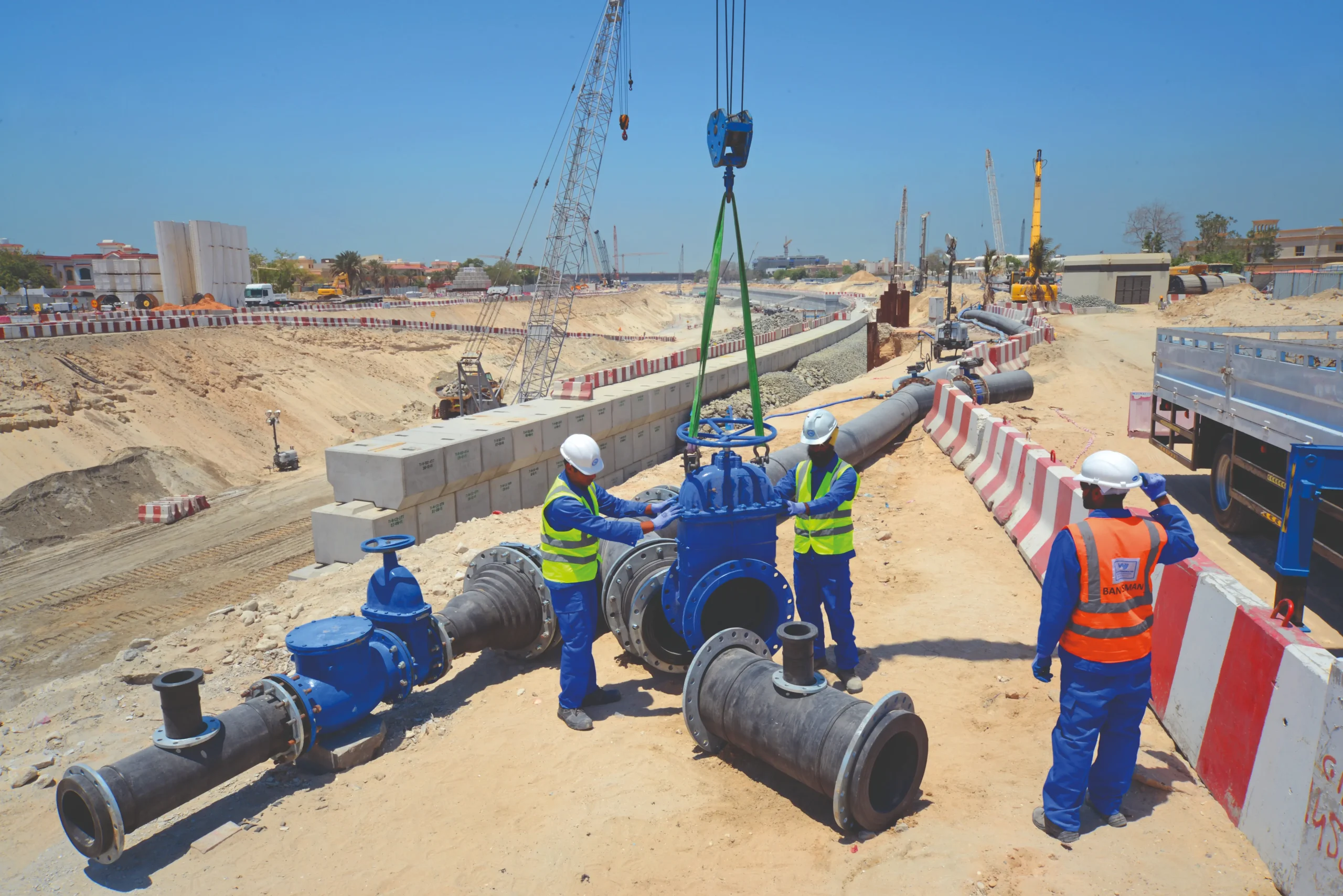 Dubai Canal HDPE 630mm Gate Valve scaled