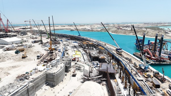 Dewatering Solutions on Shura Island – Red Sea Project 1 WJ Saudi Shura Island Hotel Red Sea Project Dewatering Manifold Setup 2023 1